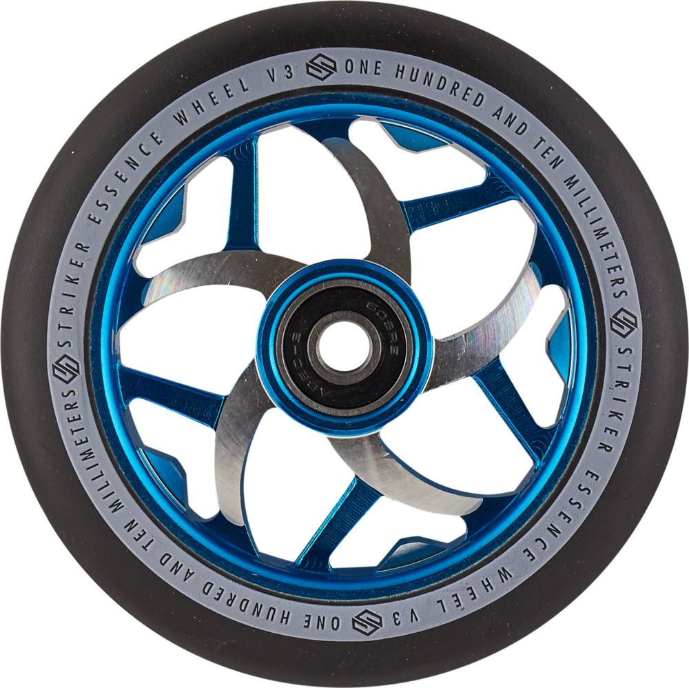 Колесо для трюкового самоката Striker Essence V3 Black Pro 110мм Blue фото 